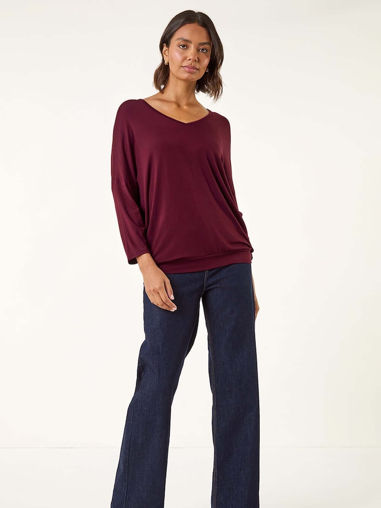 Roman Red V-Neck Jersey Stretch T-Shirt - Image 2 of 5