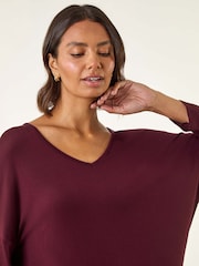 Roman Red V-Neck Jersey Stretch T-Shirt - Image 4 of 5