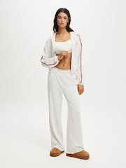 Cotton On White Departure Lounge Crop Hoodie - Image 4 of 4