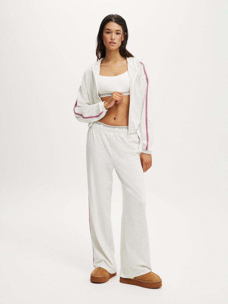 Cotton On White Departure Lounge Crop Hoodie - Image 4 of 4 Cotton On White Departure Lounge Crop Hoodie - Image 4 of 4