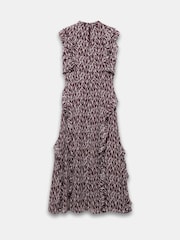 Mint Velvet Red Burgundy Printed Maxi Dress - Image 8 of 8