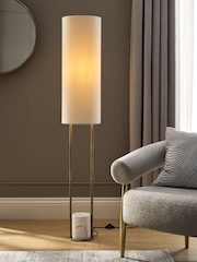 Brass Harlington Marble Floor Lamp - Image 1 of 7