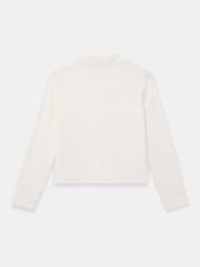 Mint Velvet Cream Cream Cotton Blend Collar Cardigan - Image 8 of 8