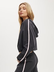 Cotton On Black Departure Lounge Crop Hoodie - Image 2 of 5