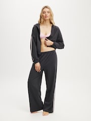 Cotton On Black Departure Lounge Crop Hoodie - Image 4 of 5