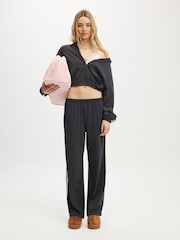 Cotton On Black Departure Lounge Crop Hoodie - Image 5 of 5