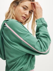 Cotton On Green Departure Lounge Crop Hoodie - Image 3 of 5