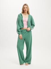 Cotton On Green Departure Lounge Crop Hoodie - Image 5 of 5