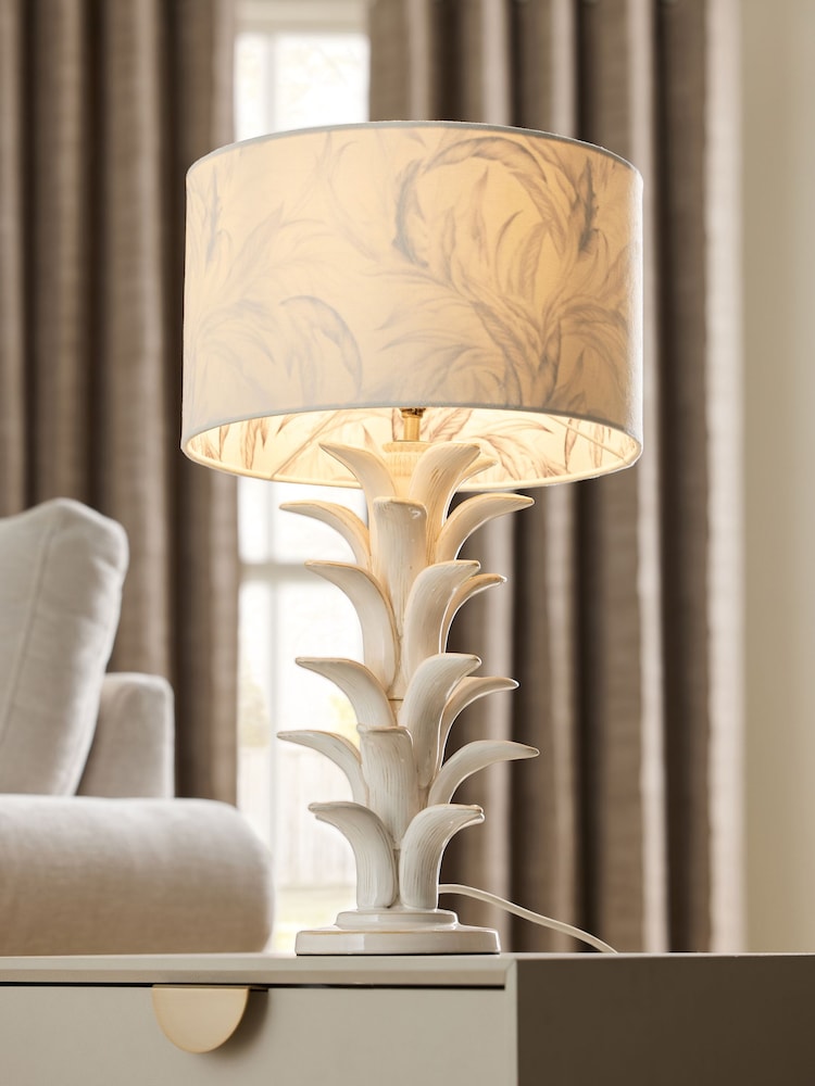 White Barbuda Table Lamp - Image 1 of 6