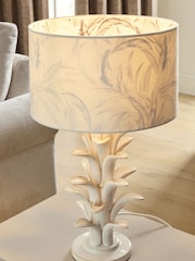 White Barbuda Table Lamp - Image 3 of 6