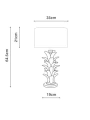 White Barbuda Table Lamp - Image 4 of 6