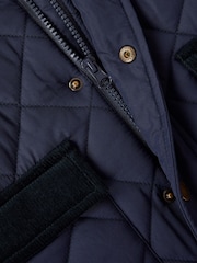 Monsoon Blue Corduroy Collar Quilted Jacket - Image 4 of 4