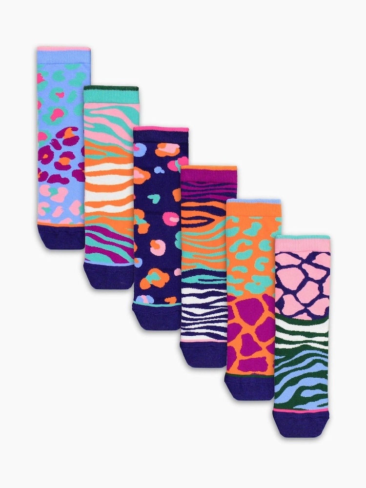 United Odd Socks Purple Spotty Ladies Socks 6 pack - Image 2 of 4 United Odd Socks Purple Spotty Ladies Socks 6 pack - Image 2 of 4
