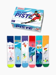 United Odd Socks Blue Mens Ski Socks 6 Packs - Image 1 of 4