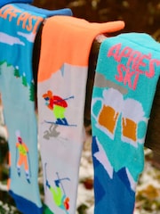 United Odd Socks Blue Mens Ski Socks 6 Packs - Image 4 of 4