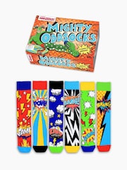 United Odd Socks Super Hero Comic Socks 6 pack - Imagem 1 de 4