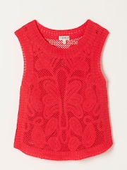 FatFace Red Palm Pattern Tank - Image 1 of 1
