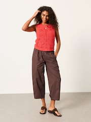 紅色 - FatFace Palm Pattern Tank - 圖片 5/6