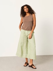 FatFace Bree Brown Knitted Tank Top - Image 6 of 7