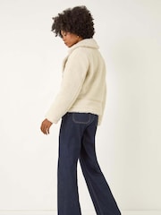 Branco - Roman Borg Detail Aviator Jacket - Imagem 3 de 5