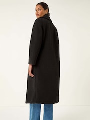 Roman Black Borg Single Breasted Coat - Image 3 of 5