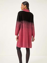 Roman Red Ombre Speckled Knit Dress - Image 3 of 5