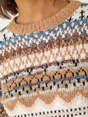 Roman Natural Jacquard Soft Knit Jumper - Image 5 of 5
