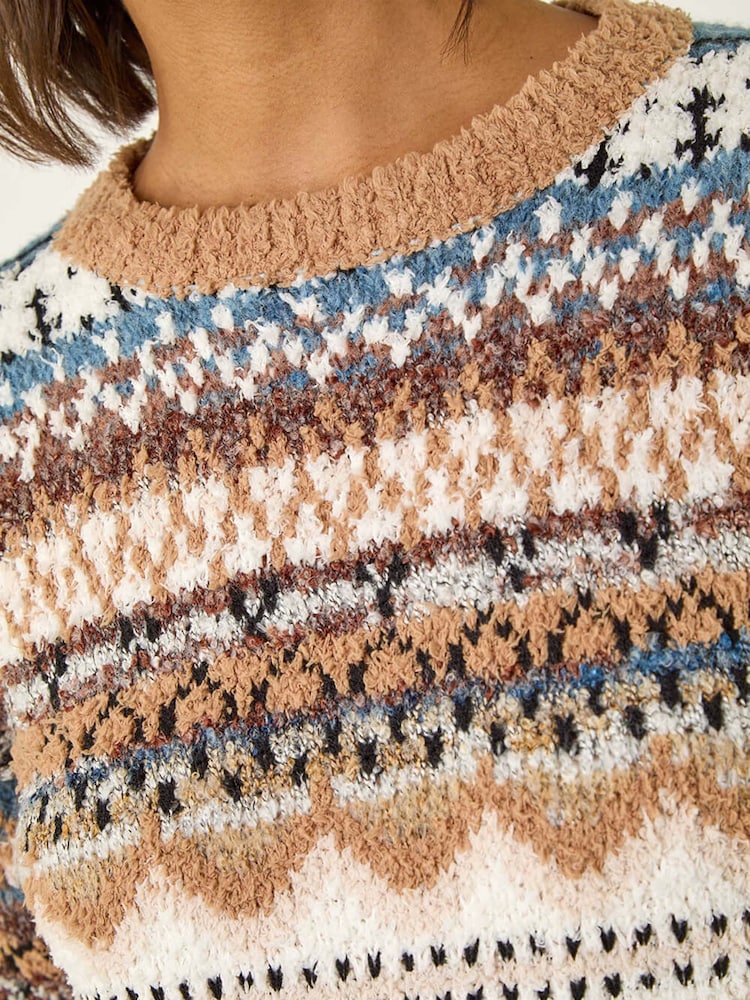 Roman Natural Jacquard Soft Knit Jumper - Image 5 of 5