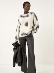 Roman Tie Dye Fluffy Knit Jumper - Imagem 3 de 5