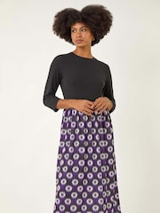 Roman Geo Print Midi Stretch Dress - Imagem 2 de 5