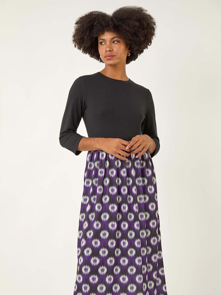 Roman Geo Print Midi Stretch Dress - Imagem 2 de 5