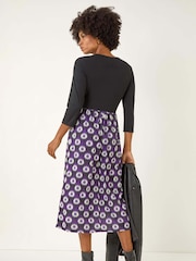 Roman Geo Print Midi Stretch Dress - Imagem 3 de 5