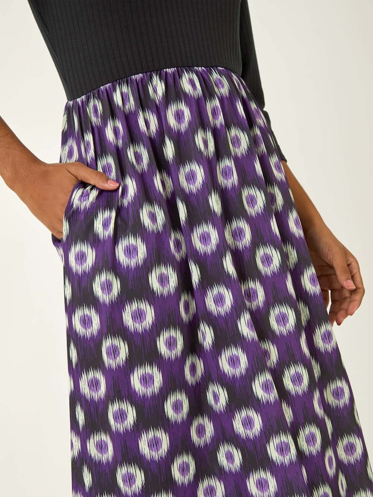 Roman Geo Print Midi Stretch Dress - Imagem 5 de 5