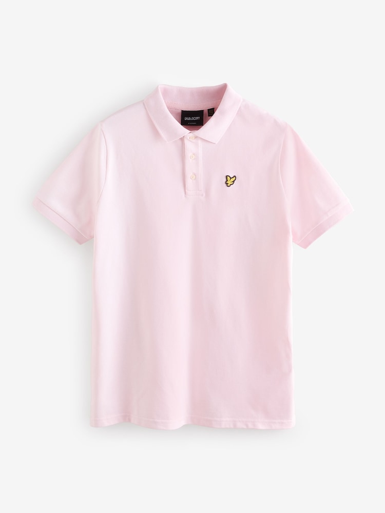 Lyle & Scott Pink Plain Polo Shirt - Image 1 of 1