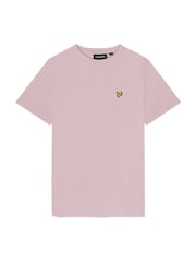 Ροζ - Lyle & Scott Plain Κοντομάνικο μπλουζάκι - Εικόνα 5 από 6
