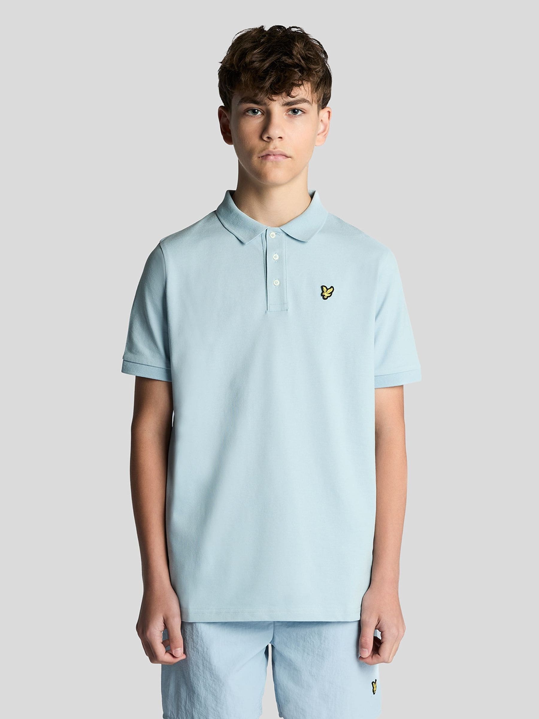 Lyle And Scott Boys Blue Kids' Short Sleeve Polo Shirt in Size 13 - 14 Years, Sports Direct - Image 3