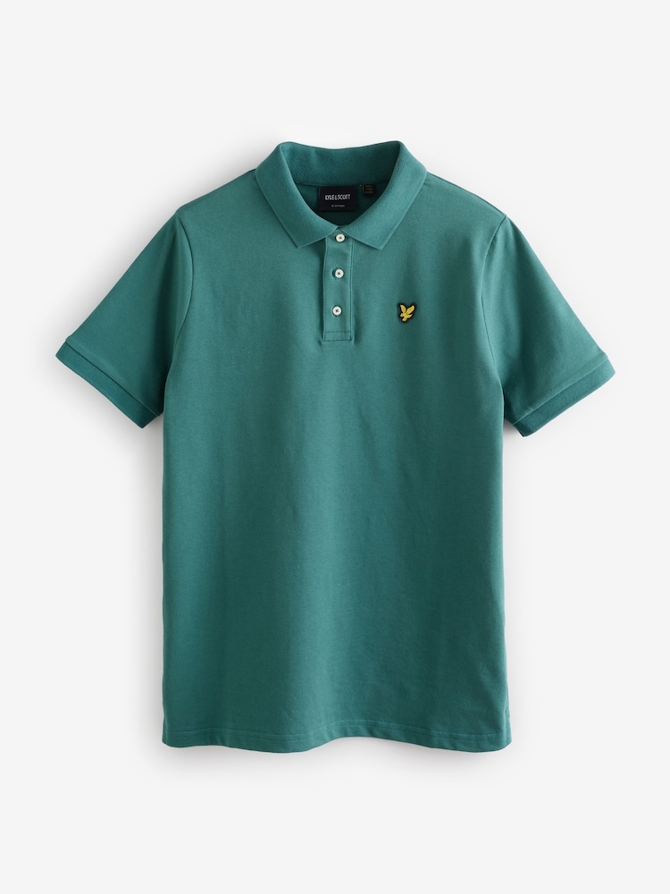 Lyle & Scott Green Plain Polo Shirt - Image 1 of 1