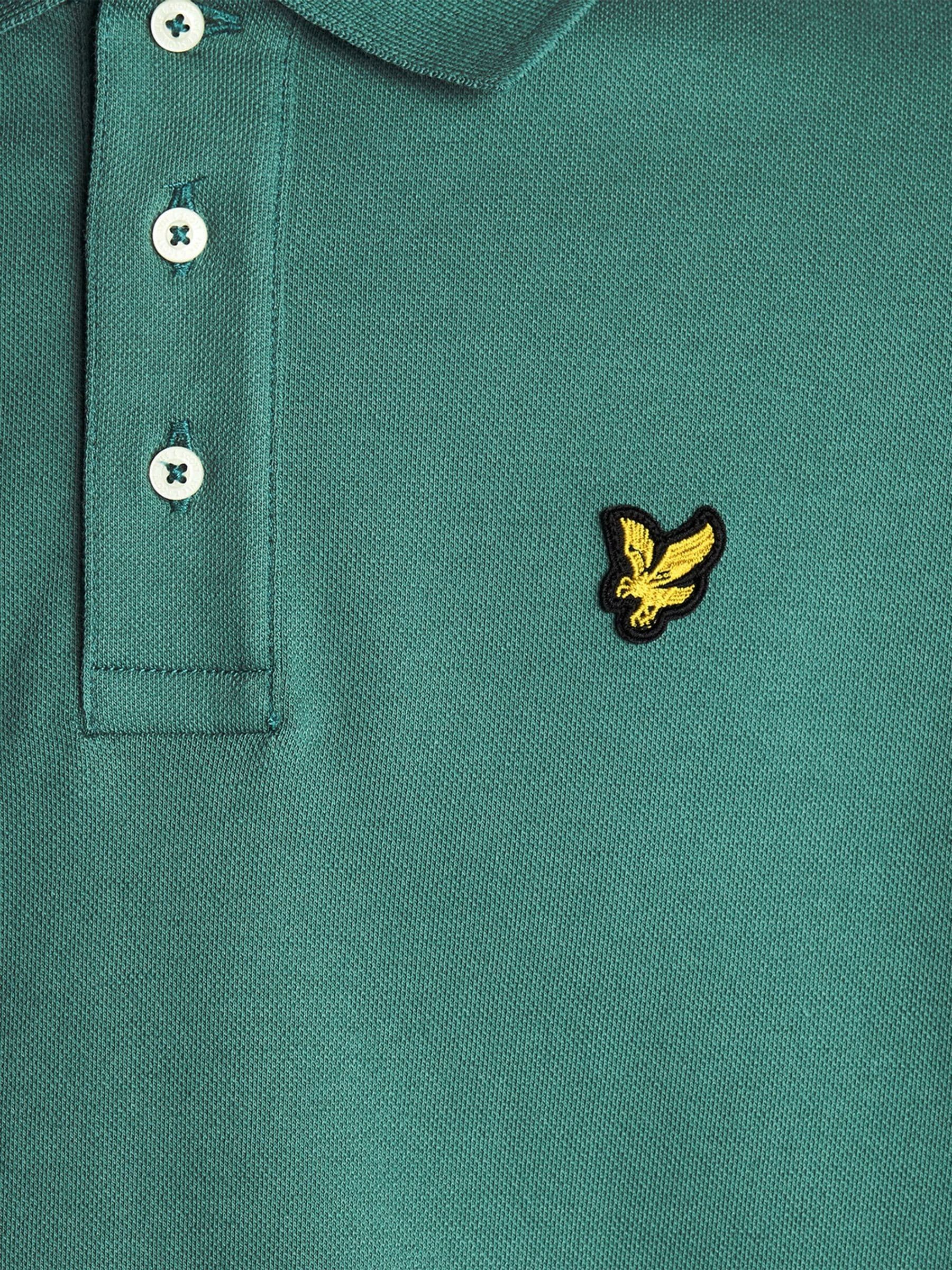 Next：日本 ダークグリーン - Lyle & Scott 無地ポロシャツ from Next