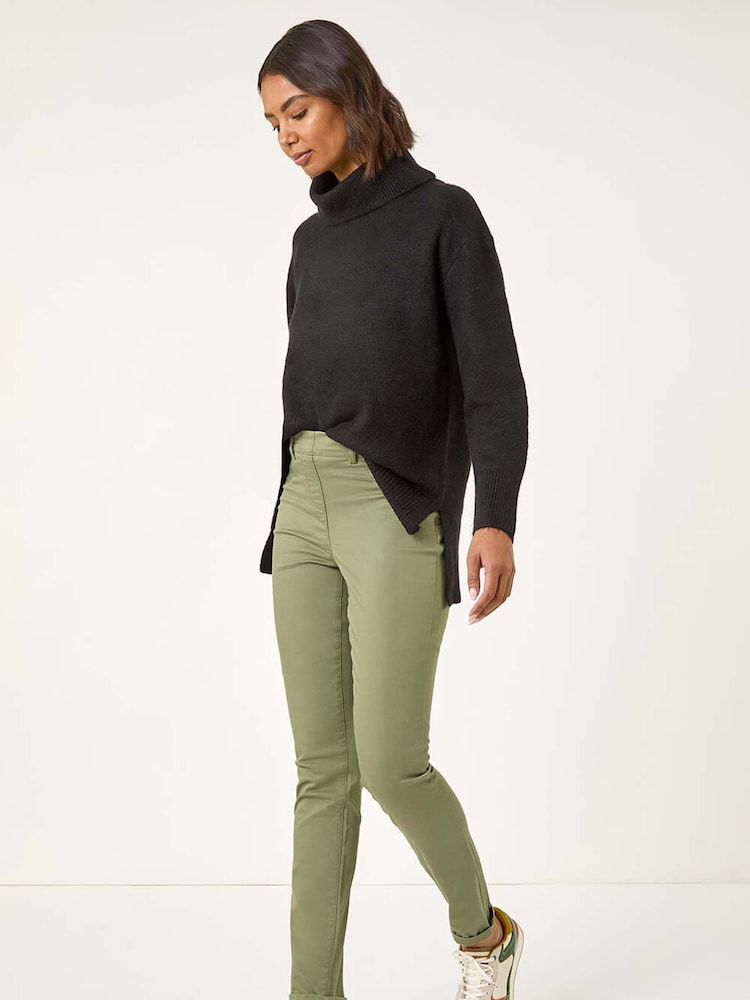 Roman Green 31'' Denim Stretch Denim Leggings - Image 2 of 5 Roman Green 31'' Denim Stretch Denim Leggings - Image 2 of 5