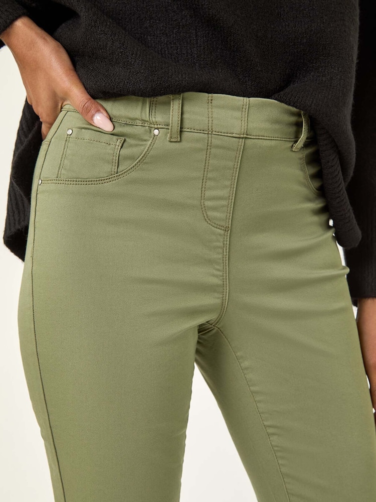 Roman Green 31'' Denim Stretch Denim Leggings - Image 5 of 5 Roman Green 31'' Denim Stretch Denim Leggings - Image 5 of 5
