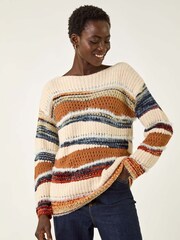 Roman Jacquard Crew Neck Knit Jumper - Slika 4 iz 5
