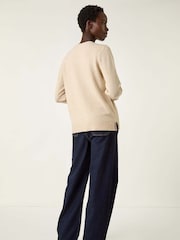 Roman White Heart Crew Neck Knit Jumper - Image 3 of 5
