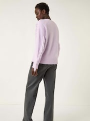 Roman Purple Tassle Crew Neck Knit Jumper - Image 3 of 5