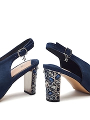 Moda in Pelle Maeva High Vamp Sling Back Sandals - Image 3 of 4
