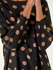 Roman Spot Print Tunic Top - Imagem 5 de 5