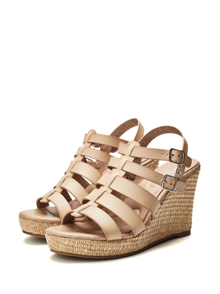 Moda in Pelle Keelie High Raffia Wedge Sandals - Image 4 of 4 Moda in Pelle Keelie High Raffia Wedge Sandals - Image 4 of 4