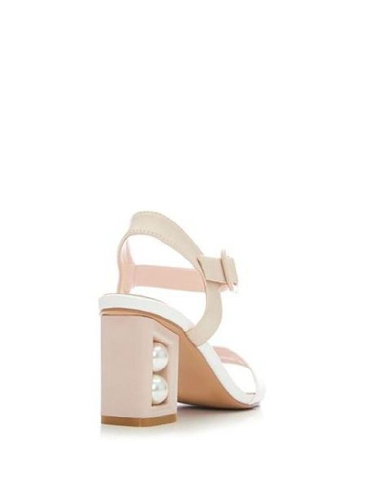 Moda in Pelle Sandypearl Pearl Detail Heeled Sandals - Image 2 of 6