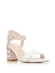 Moda in Pelle Sandypearl Pearl Detail Heeled Sandals - Image 6 of 6