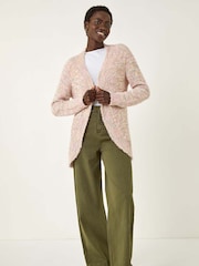 Roman Pink Speckled Popcorn Knit Cardigan - Image 2 of 5