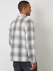 Crema - Threadbare Check Waffle Textured Shacket - Imagen 2 de 4